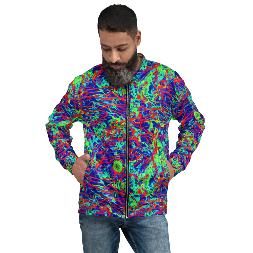 Sonic Fluorescence on Bomber Jacket — Front