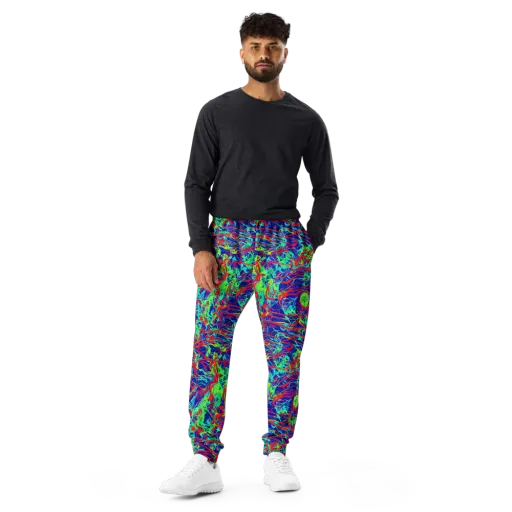 Sonic Fluorescence on a Men's Joggers