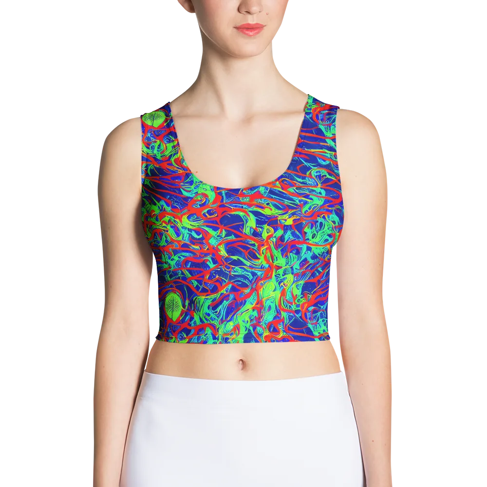 Sonic Fluorescence on Crop Top — Front