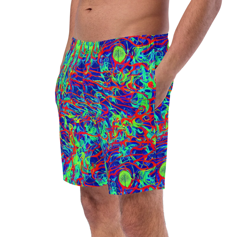 Sonic Fluorescence on Swim Trunks — Left Front