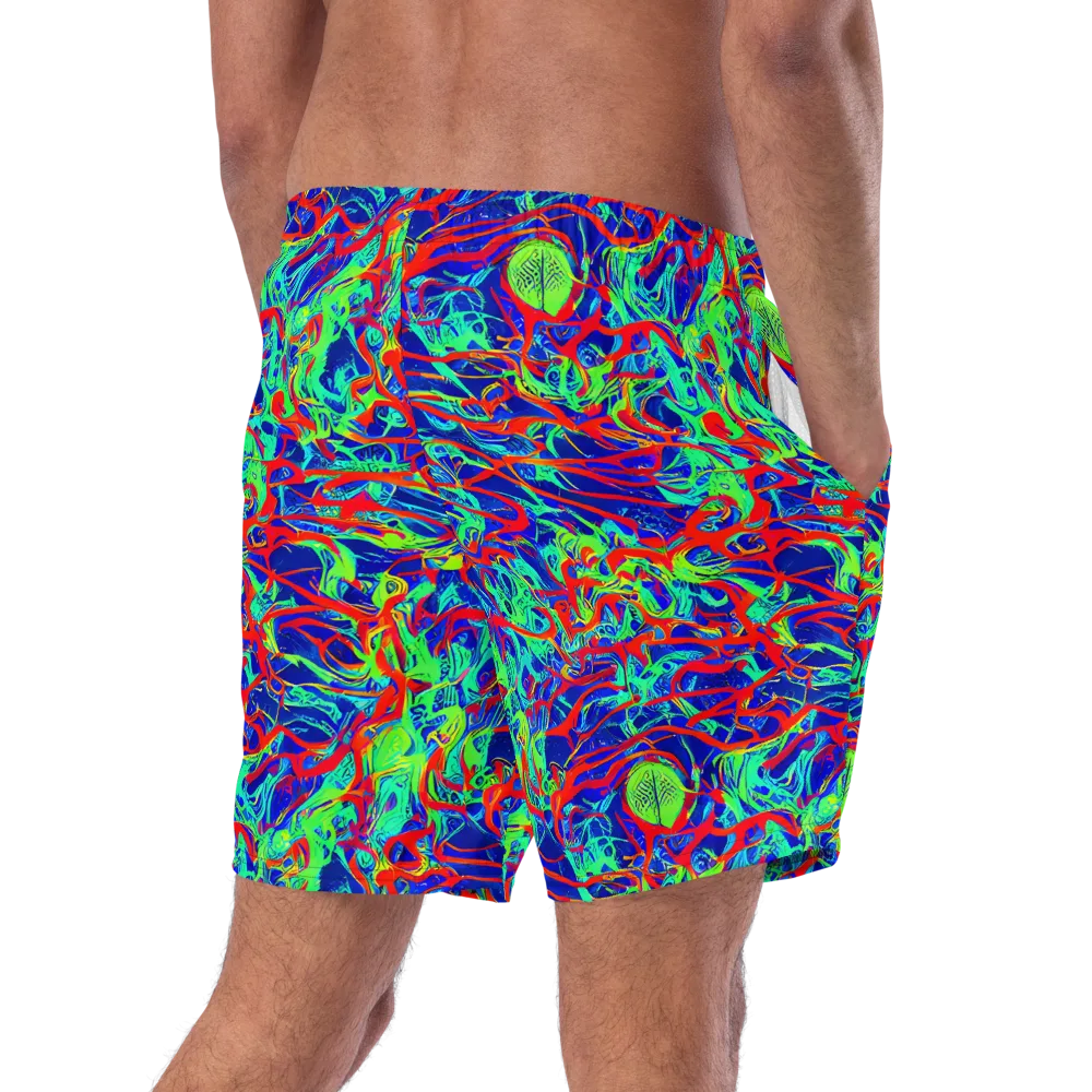 Sonic Fluorescence on Swim Trunks — Right Back