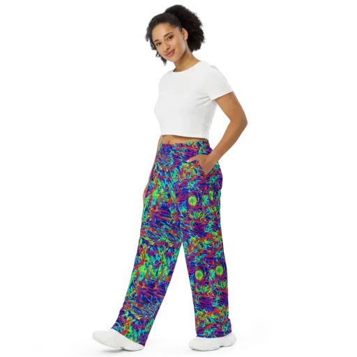 Sonic Fluorescence on a Wide-Leg Pants