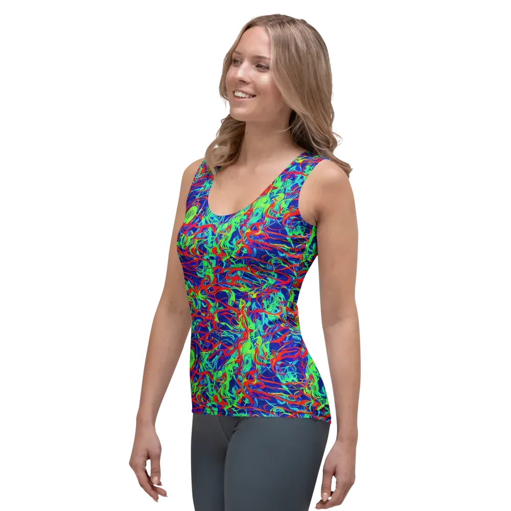 Sonic Fluorescence on Women's Tank Top — Left Front