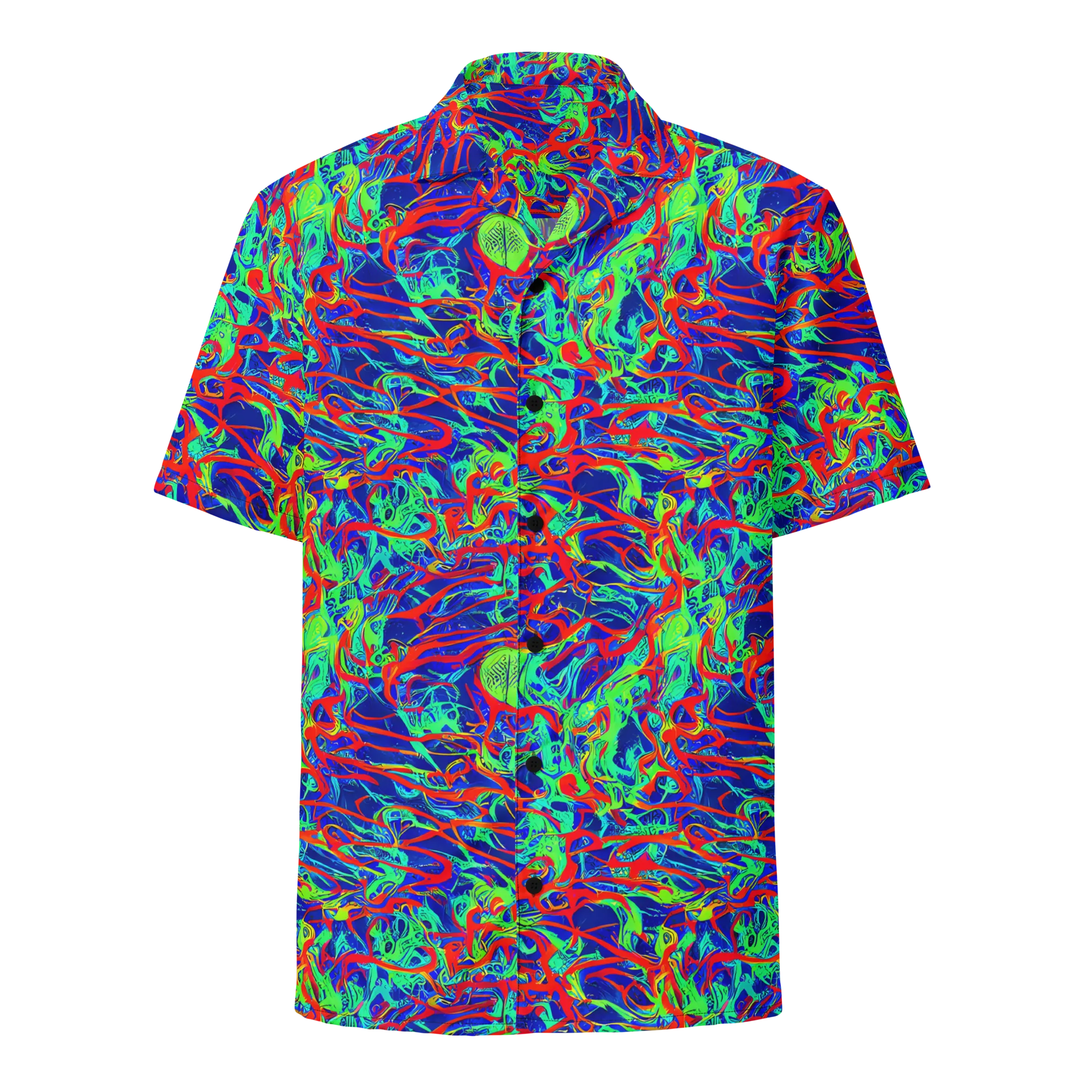 Sonic Fluorescence on Button Shirt — Front