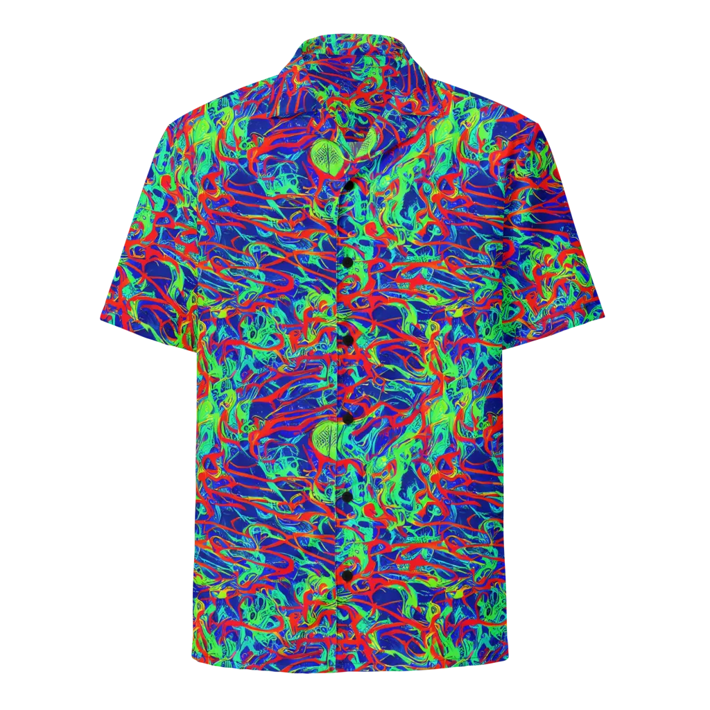 Sonic Fluorescence on Button Shirt — Front
