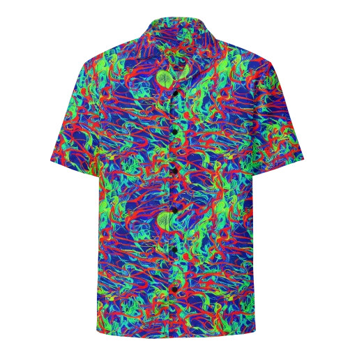 Sonic Fluorescence on a Button Shirt