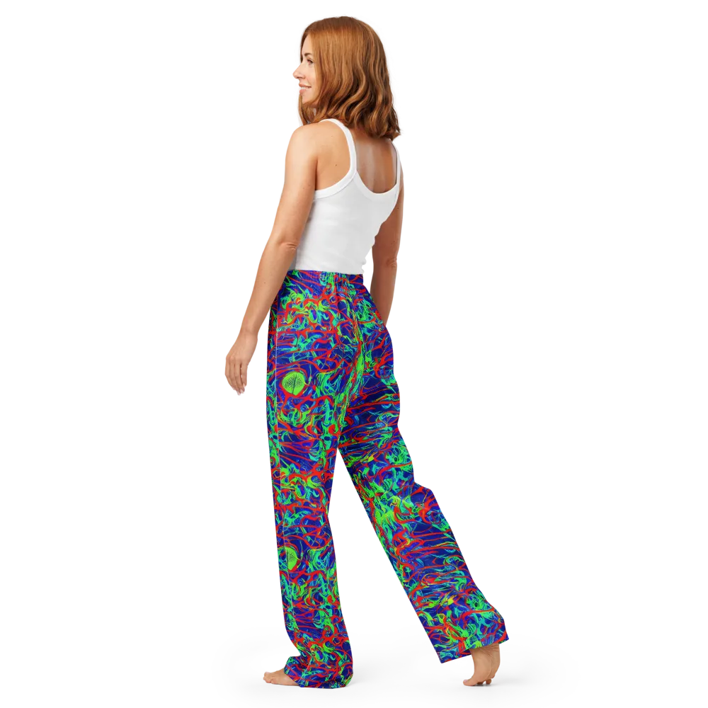 Sonic Fluorescence on Women's Pajama Pants — Back