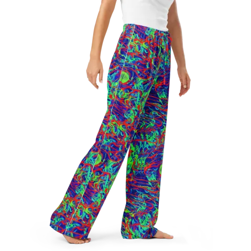 Sonic Fluorescence on a Women's Pajama Pants