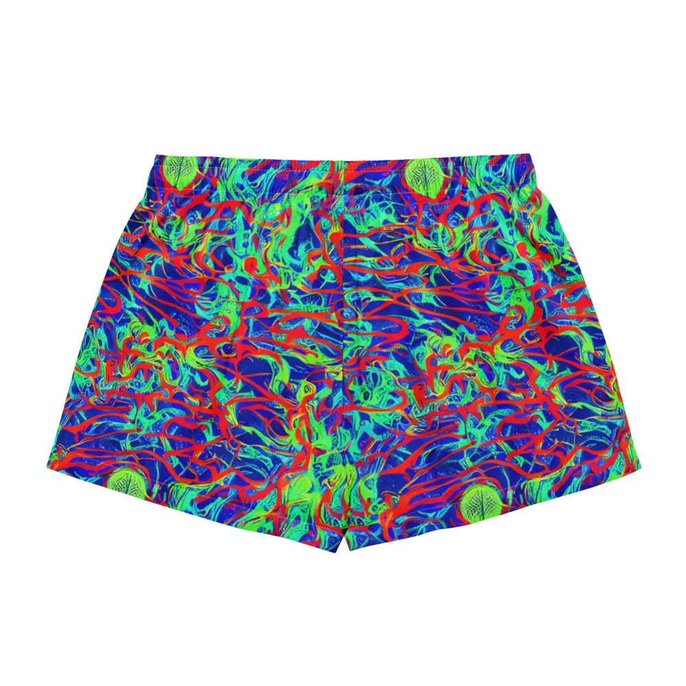 Sonic Fluorescence on Women's Pajama Shorts — Back