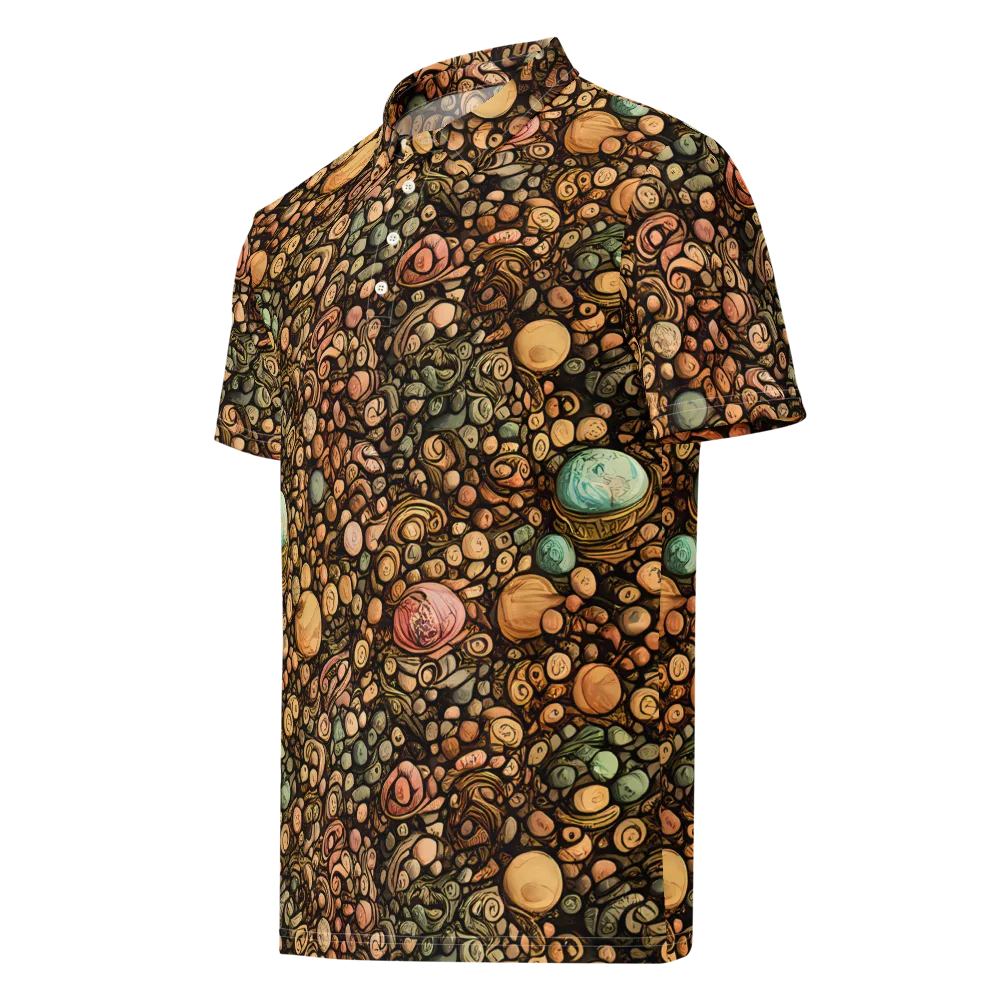 Inkstone Garden on Men's Slim Fit Polo Shirt — Left Front