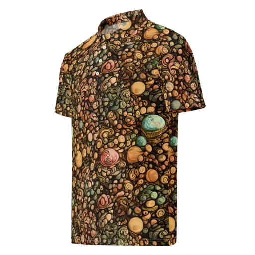 Inkstone Garden on a Men's Slim Fit Polo Shirt