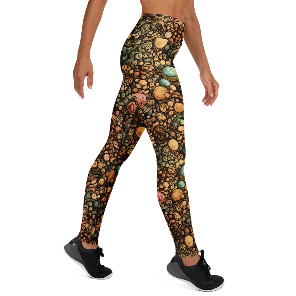 Inkstone Garden on Yoga Leggings — Right