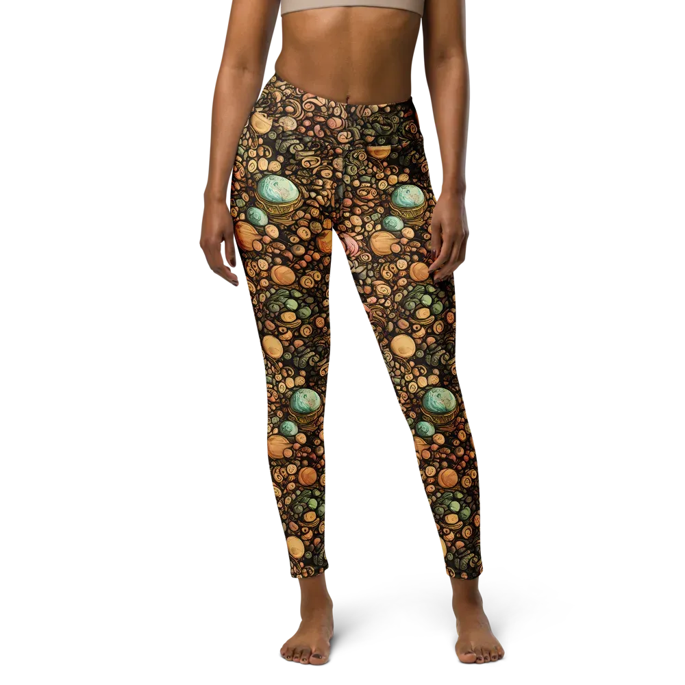 Inkstone Garden on Yoga Leggings — Front