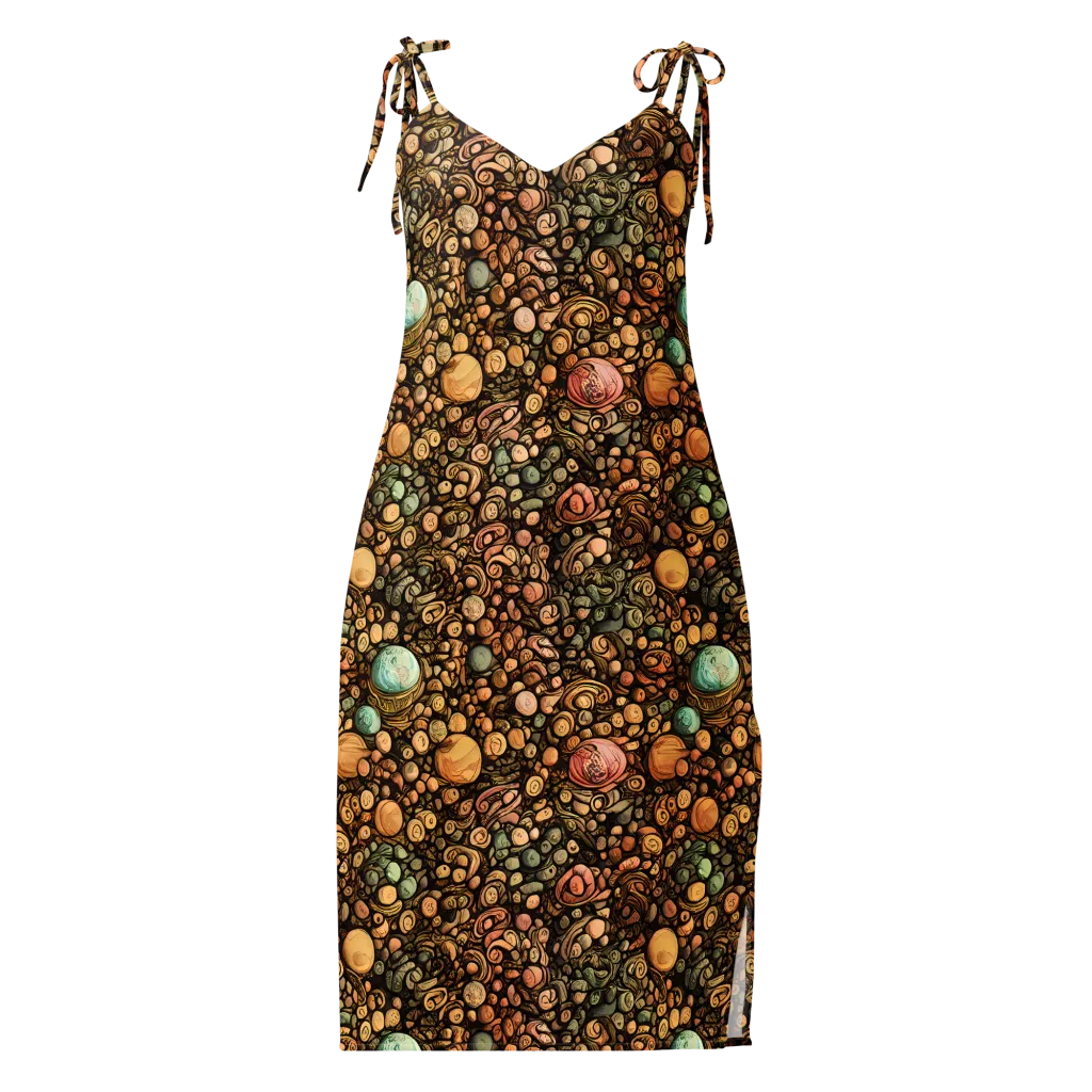 Inkstone Garden on Slip Dress — Front