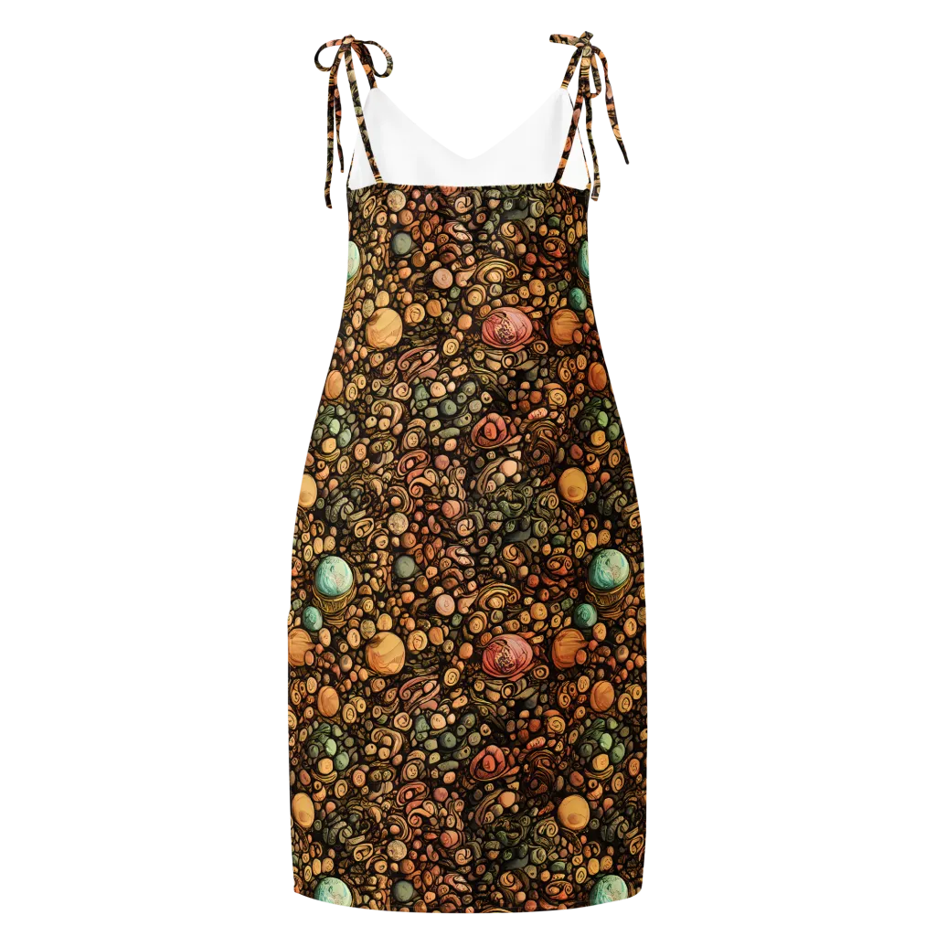 Inkstone Garden on Slip Dress — Back