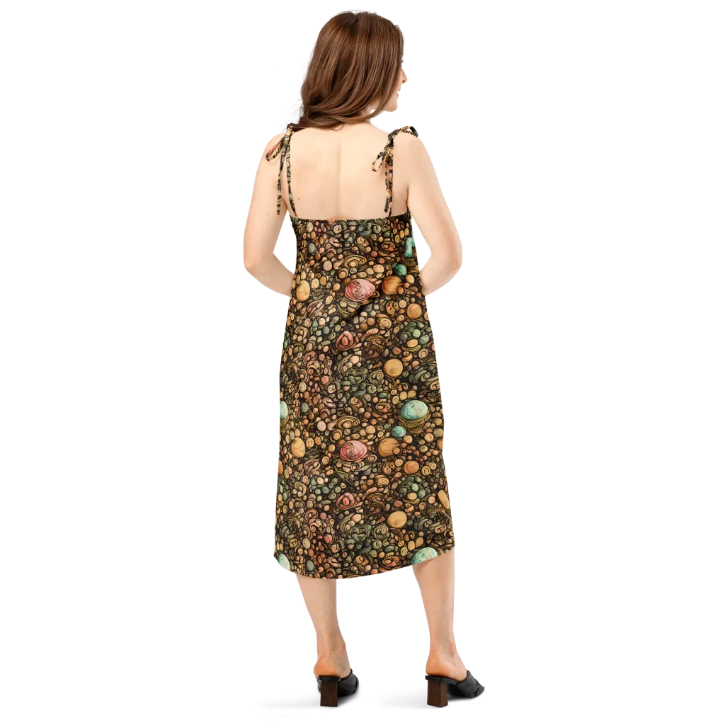 Inkstone Garden on Slip Dress — Back