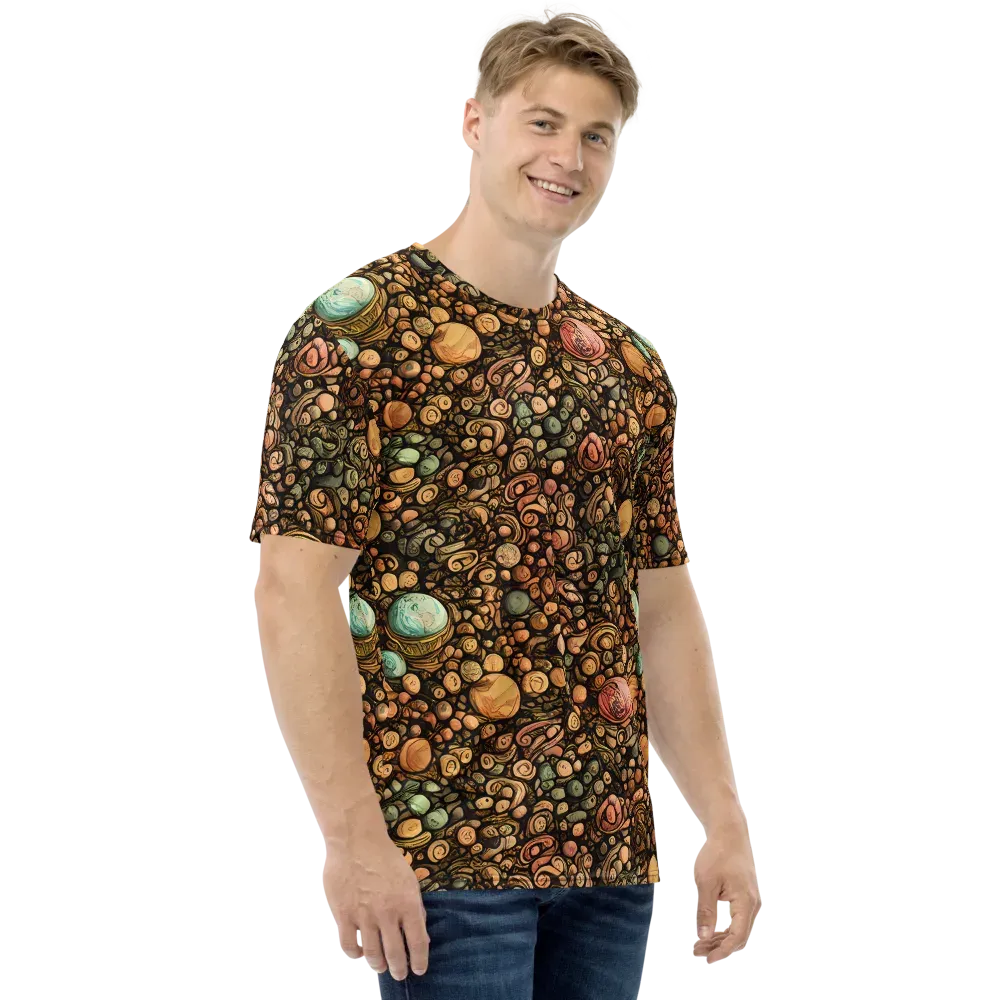 Inkstone Garden on Men's Crew Neck T-Shirt — Right