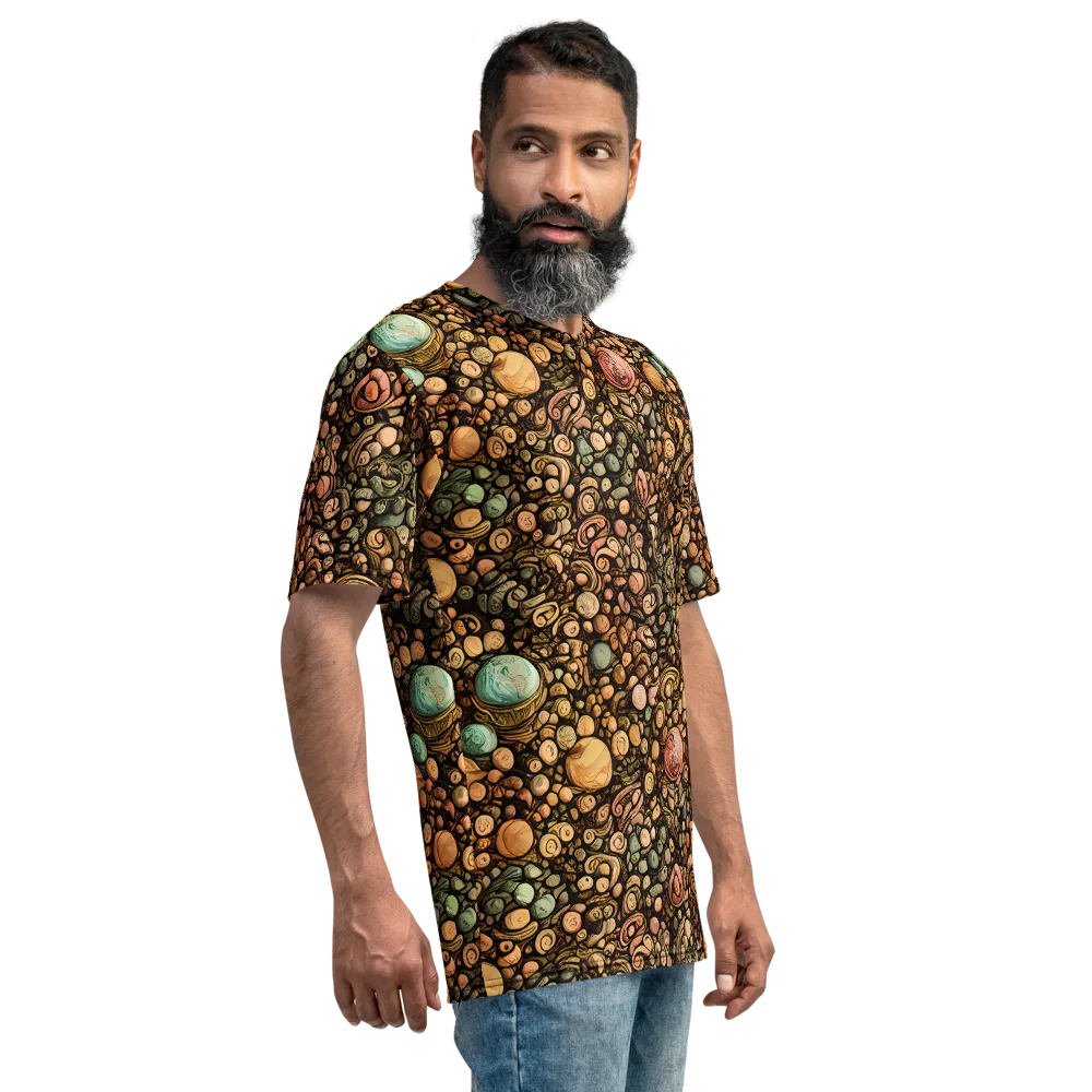 Inkstone Garden on Men's Crew Neck T-Shirt — Right