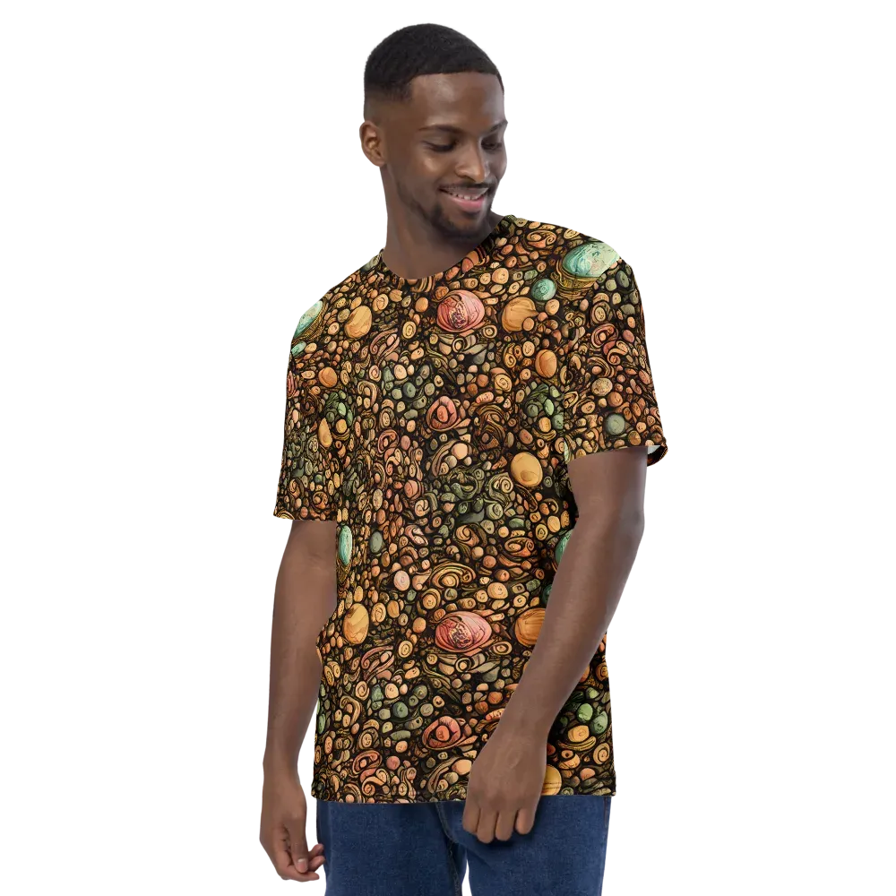 Inkstone Garden on Men's Crew Neck T-Shirt — Left