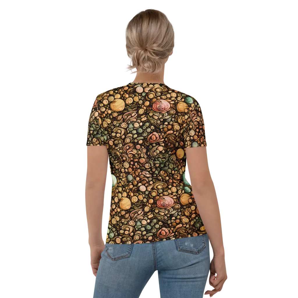 Inkstone Garden on Women's Crew Neck T-Shirt — Back