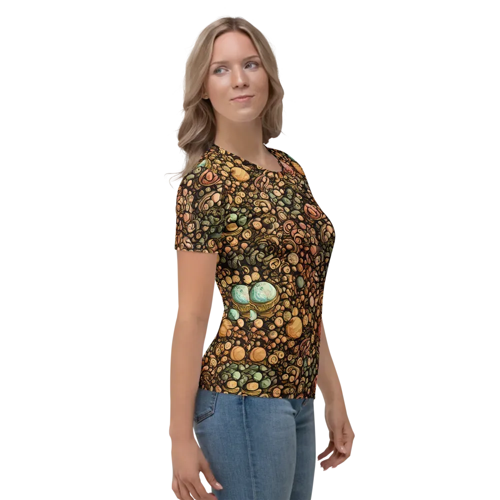 Inkstone Garden on Women's Crew Neck T-Shirt — Right