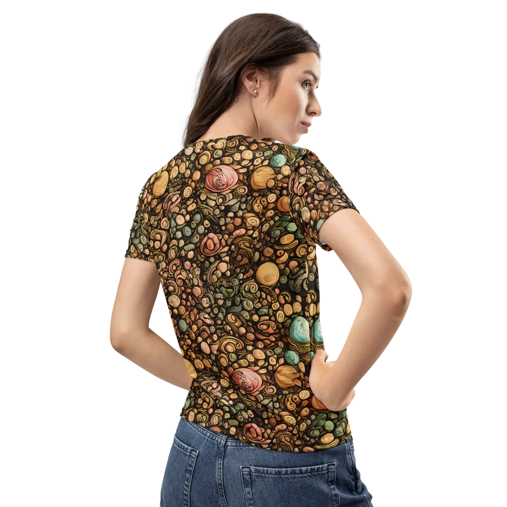 Inkstone Garden on Women's Crew Neck T-Shirt — Back