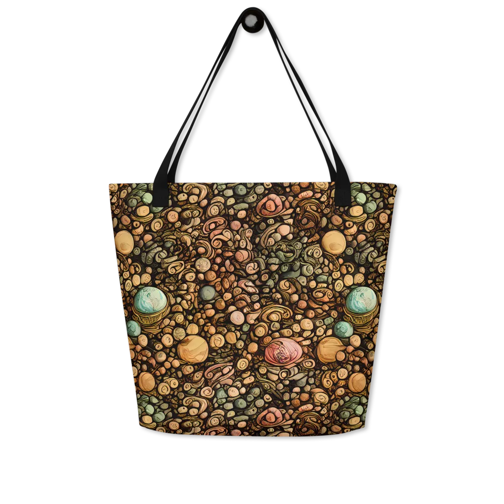 Inkstone Garden on Large Tote Bag W/ Pocket — Front