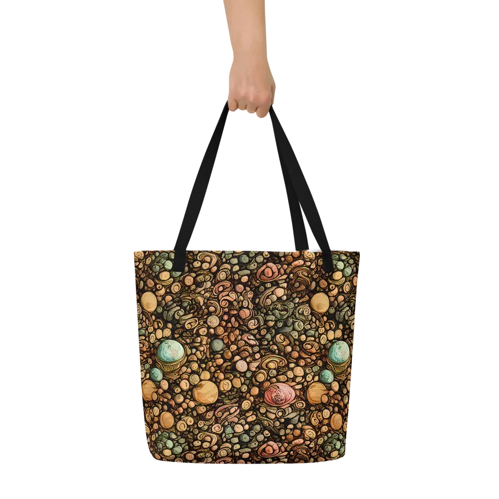 Inkstone Garden on Large Tote Bag W/ Pocket — Front