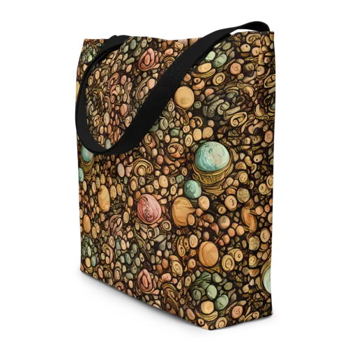 Inkstone Garden on a Large Tote Bag W/ Pocket