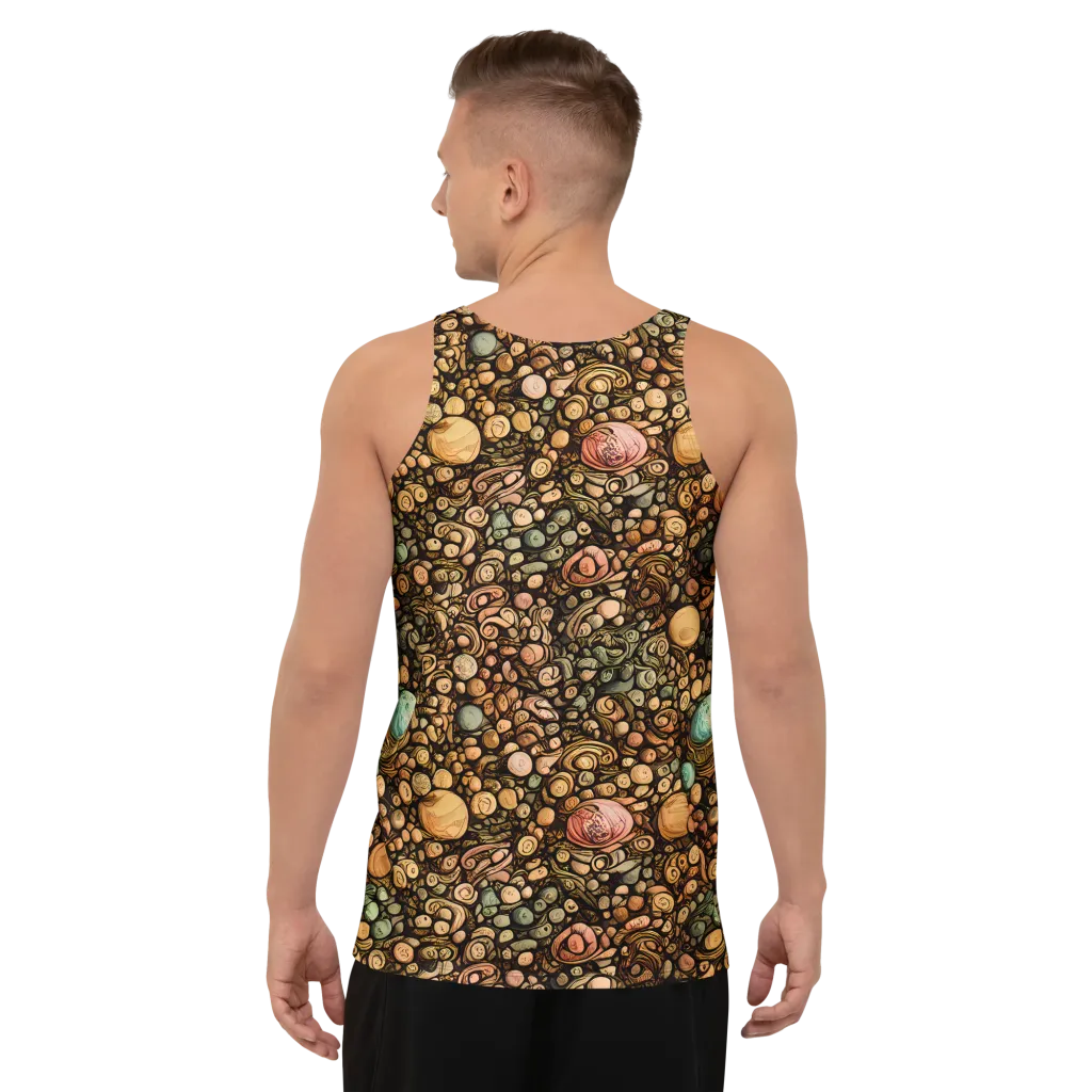 Inkstone Garden on Men's Tank Top — Back