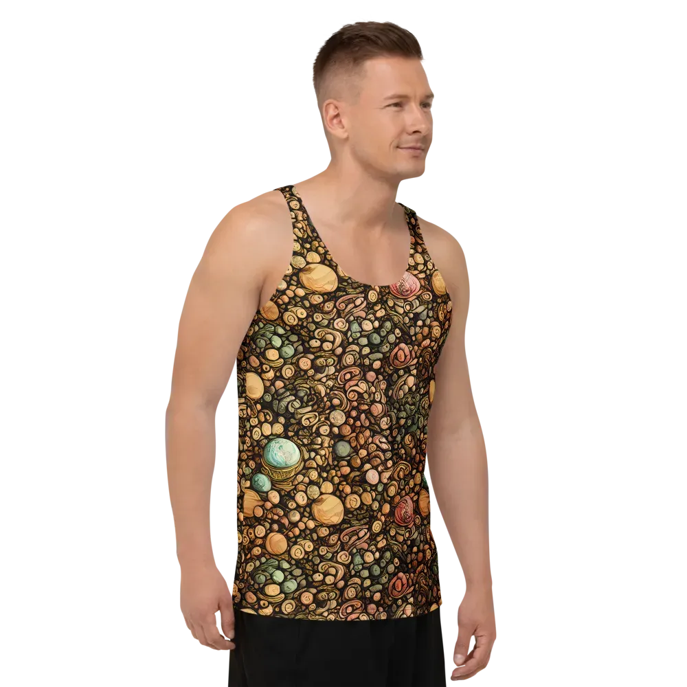 Inkstone Garden on Men's Tank Top — Right Front