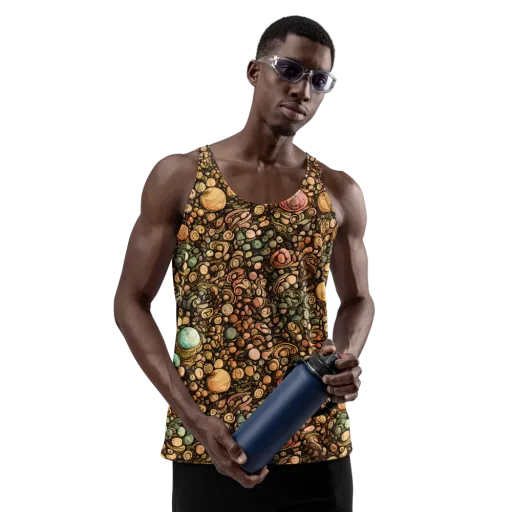 Inkstone Garden on a Men's Tank Top