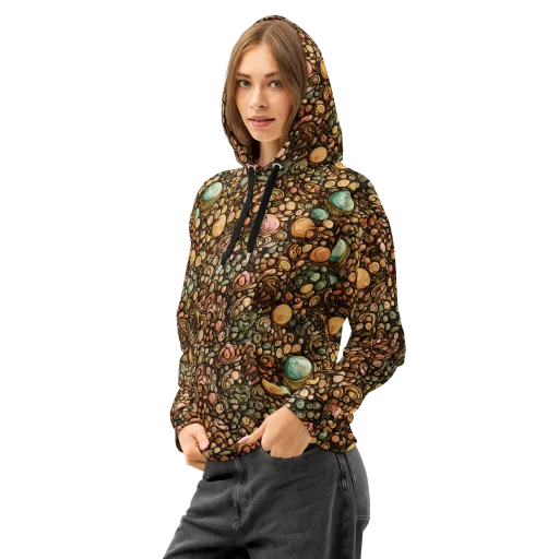 Inkstone Garden on a Cotton Hoodie