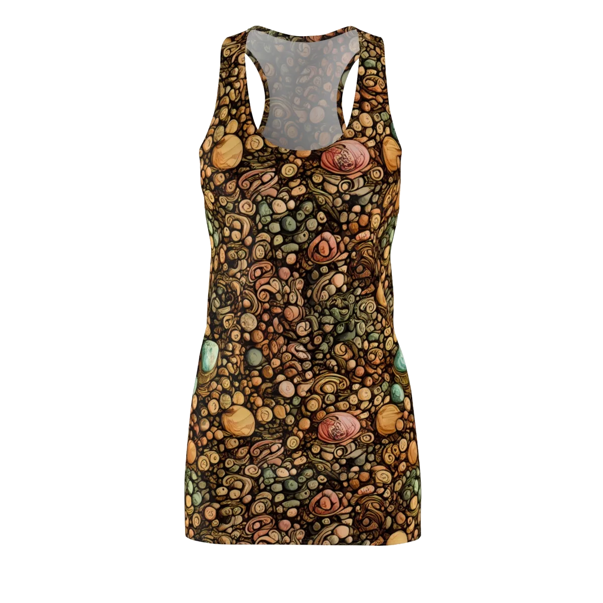 Inkstone Garden on Racerback Dress — Front