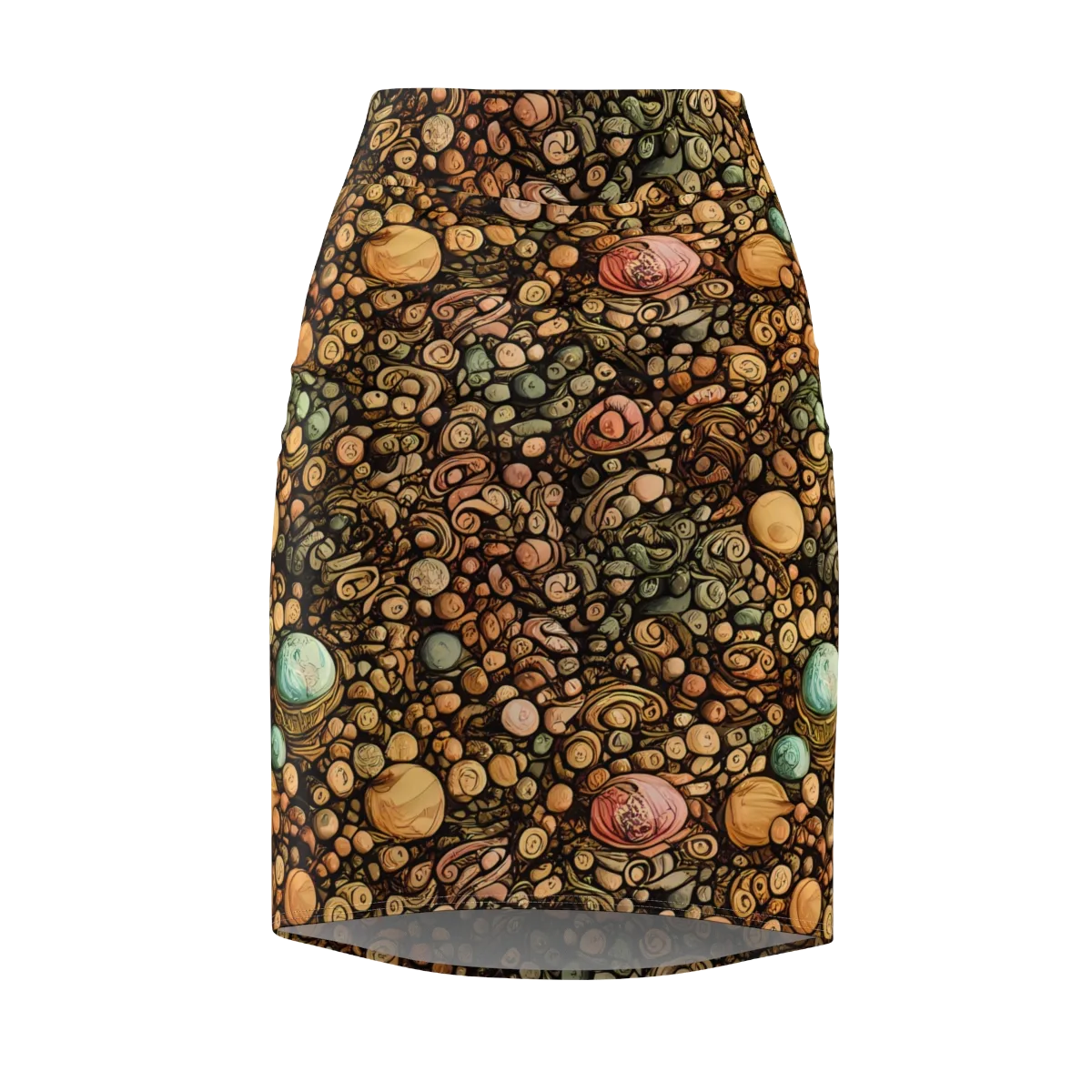 Inkstone Garden on Pencil Skirt — Front