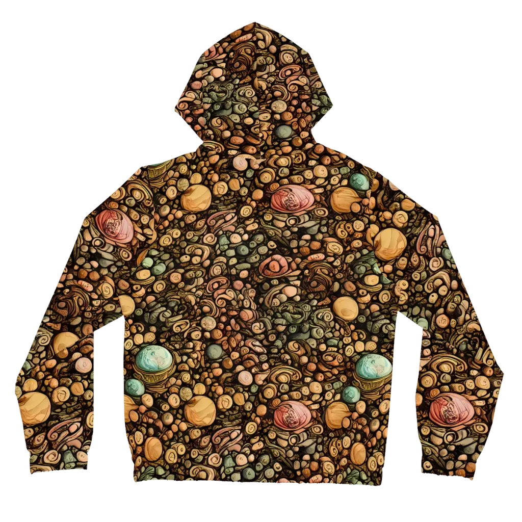 Inkstone Garden on Women's Full-Zip Hoodie — Back