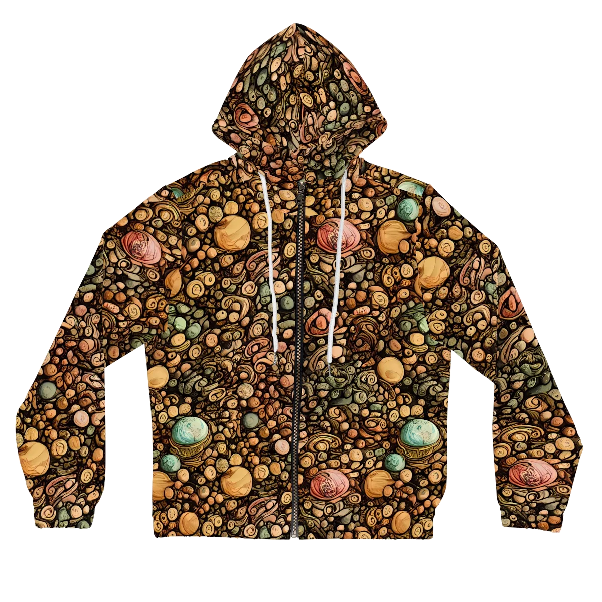 Inkstone Garden on Women's Full-Zip Hoodie — Front