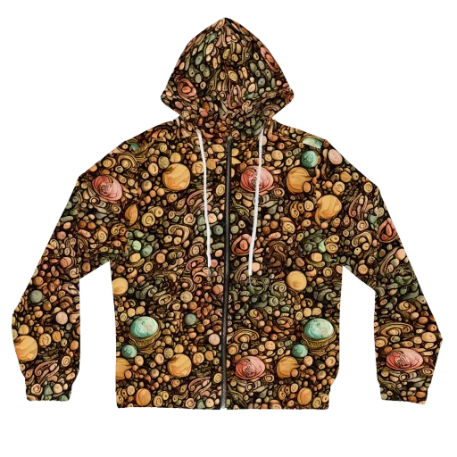 Inkstone Garden on a Women's Full-Zip Hoodie