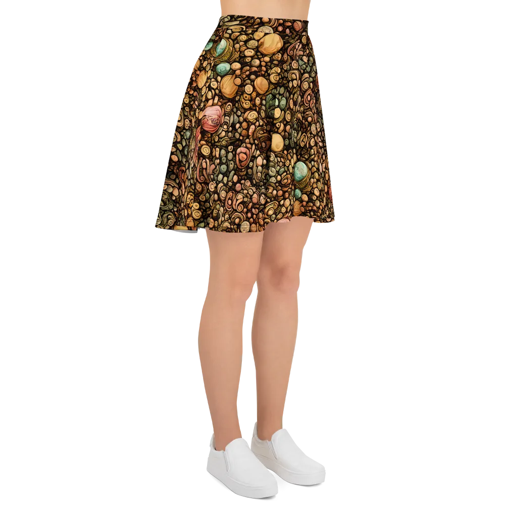 Inkstone Garden on Skater Skirt — Right