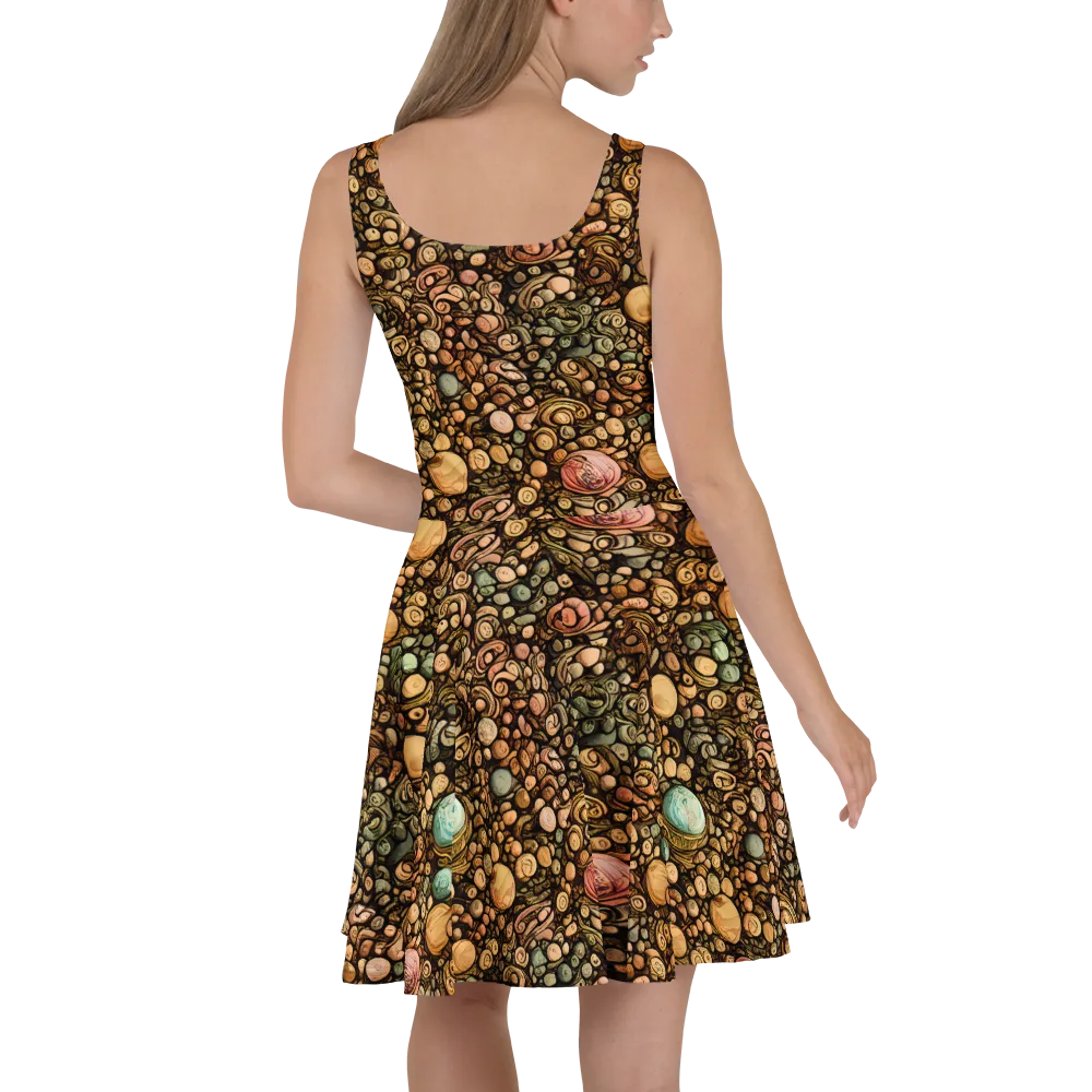 Inkstone Garden on Skater Dress — Back