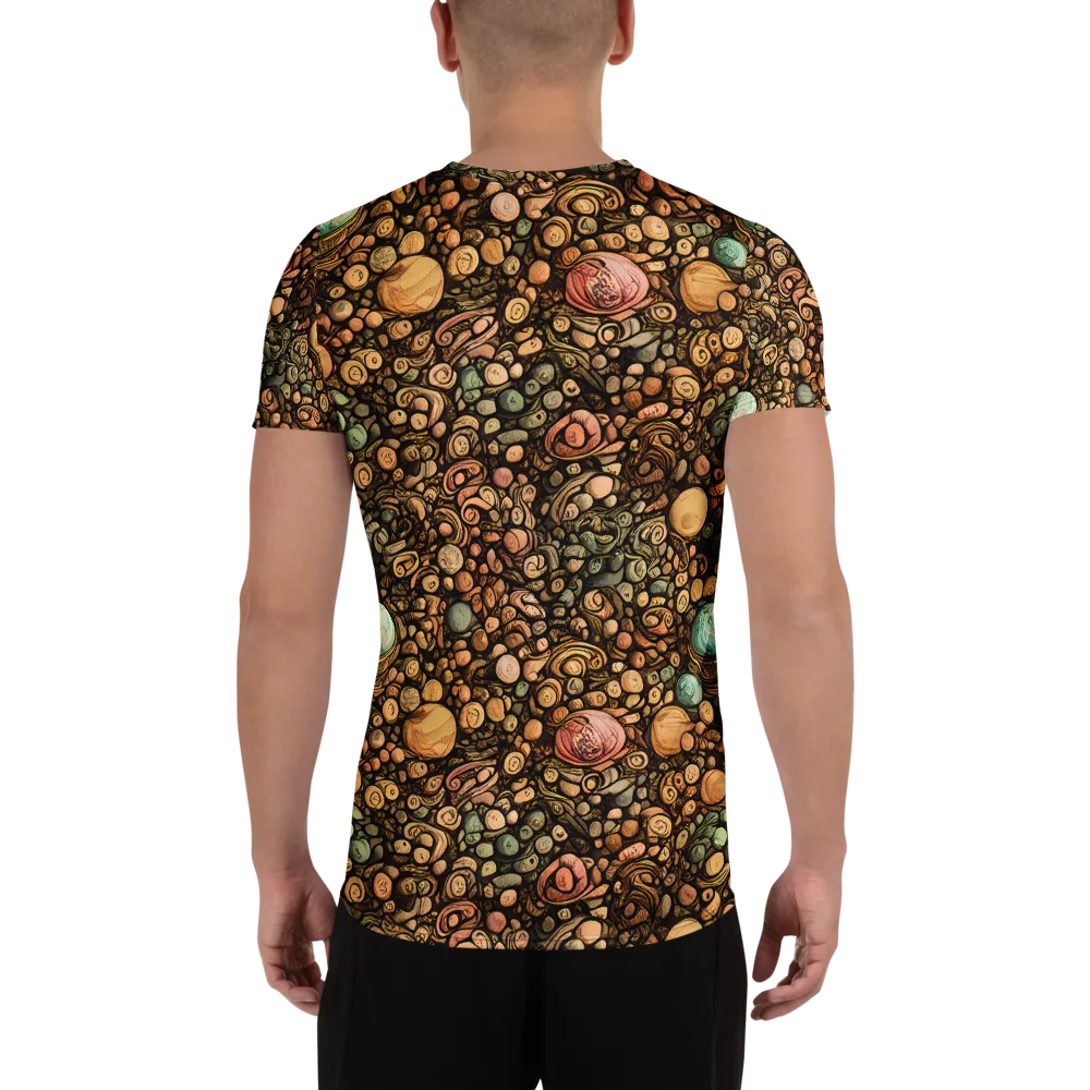 Inkstone Garden on Men's Athletic T-Shirt — Back