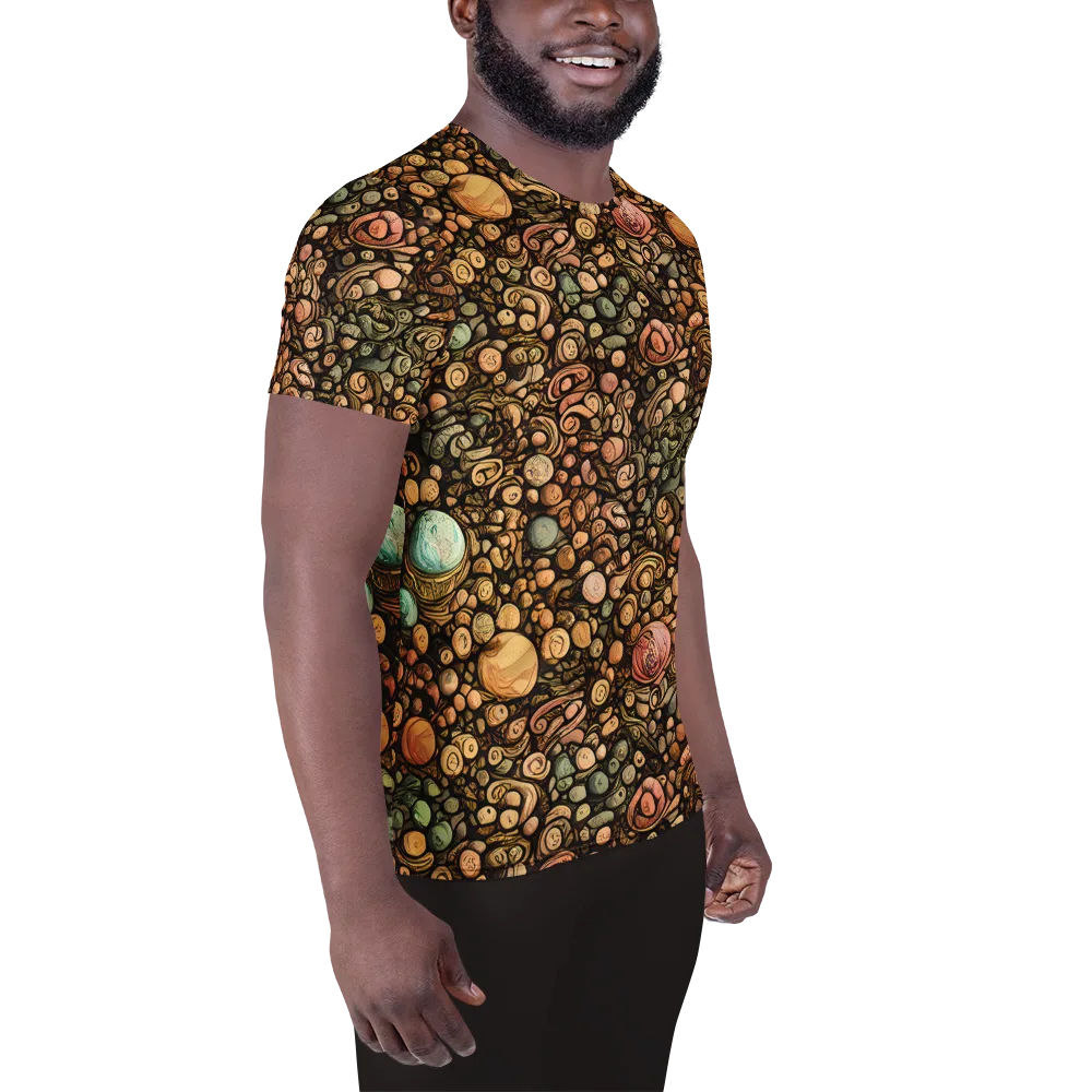 Inkstone Garden on Men's Athletic T-Shirt — Right