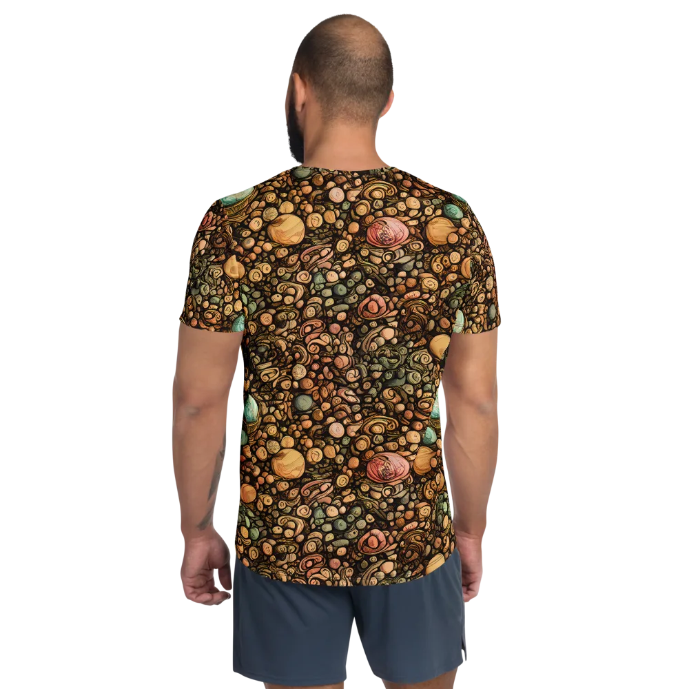 Inkstone Garden on Men's Athletic T-Shirt — Back