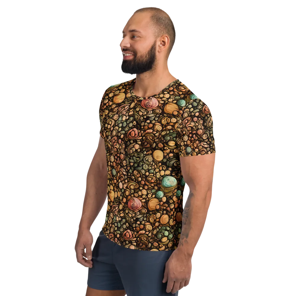 Inkstone Garden on Men's Athletic T-Shirt — Left