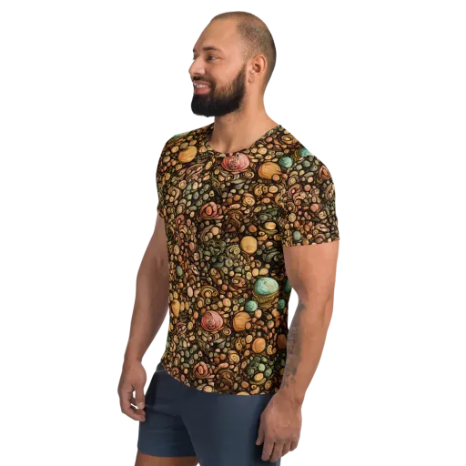 Inkstone Garden on a Men's Athletic T-Shirt