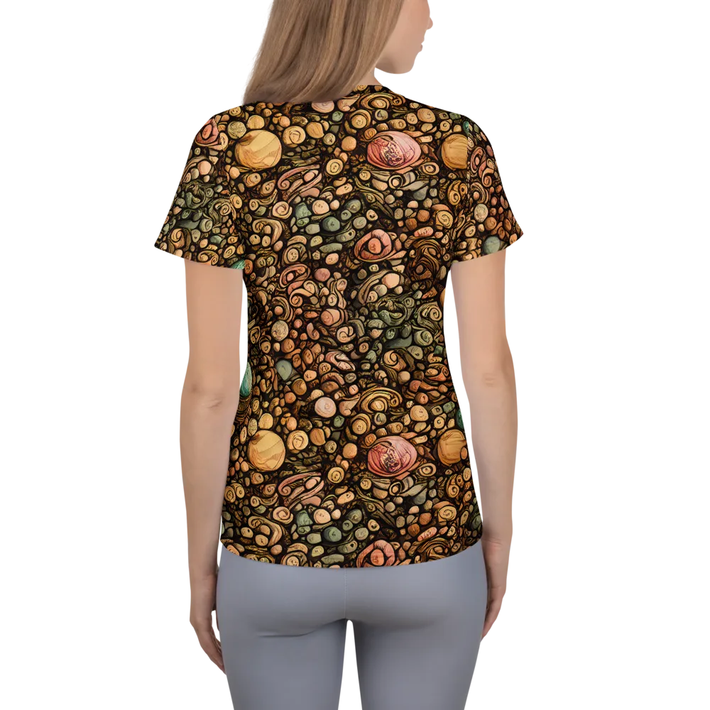 Inkstone Garden on Women's Athletic T-Shirt — Back