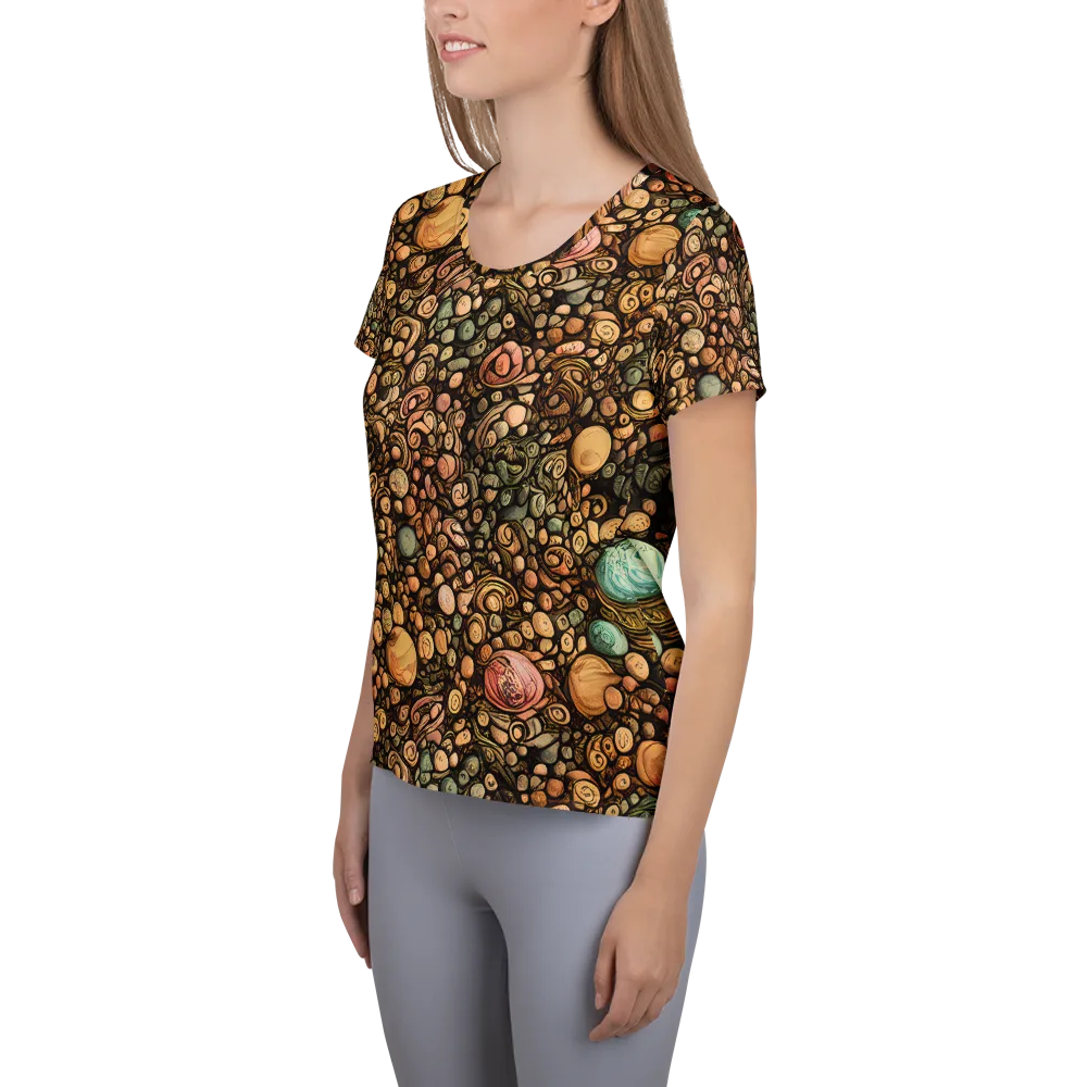 Inkstone Garden on Women's Athletic T-Shirt — Left