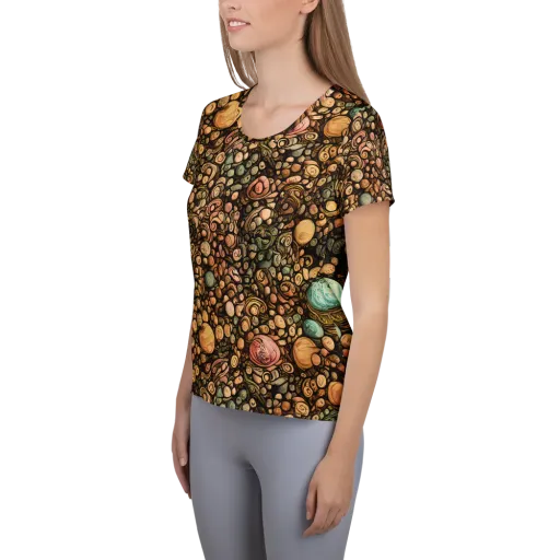 Inkstone Garden on a Women's Athletic T-Shirt