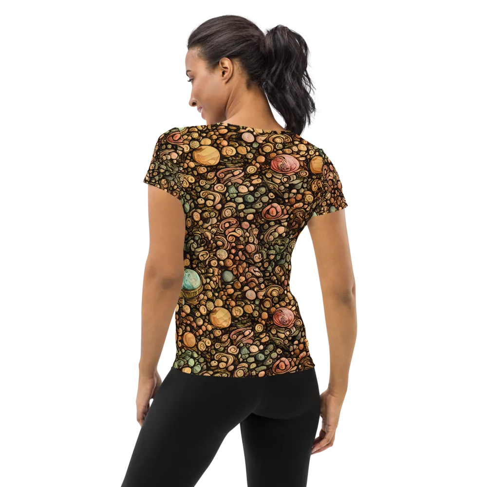 Inkstone Garden on Women's Athletic T-Shirt — Back
