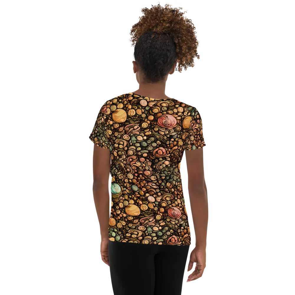 Inkstone Garden on Women's Athletic T-Shirt — Back